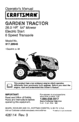 CRAFTSMAN 917.28945 Operator's Manual