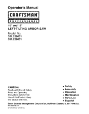 CRAFTSMAN 351.228051 Operator's Manual