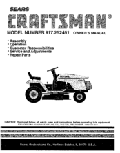 CRAFTSMAN 917.252451 Owner's Manual