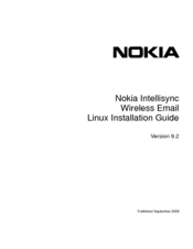 Nokia Intellisync 9.2 Installation Manual