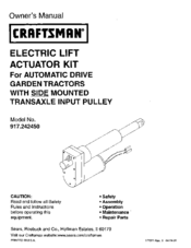 CRAFTSMAN 917.242450 Owner's Manual