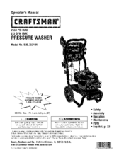 CRAFTSMAN 580.752191 Operator's Manual