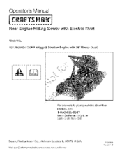 CRAFTSMAN 107.280340 Operator's Manual