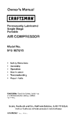 CRAFTSMAN 919.167610 Owner's Manual