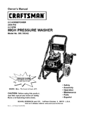 CRAFTSMAN 580.768342 Owner's Manual
