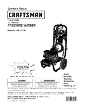 CRAFTSMAN 580.752240 Operator's Manual