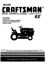 CRAFTSMAN EZ3 917.259590 Owner's Manual