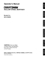 CRAFTSMAN 351.219061 Operator's Manual