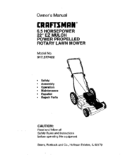 CRAFTSMAN 917.377422 Owner's Manual