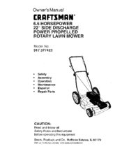 CRAFTSMAN 917.377423 Owner's Manual