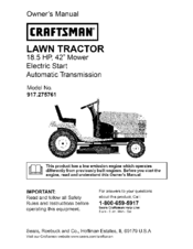 CRAFTSMAN 917.275761 Owner's Manual