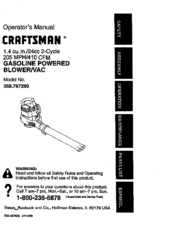 Craftsman 358.797290 Operator's Manual