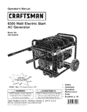 Craftsman 580.326310 Operator's Manual