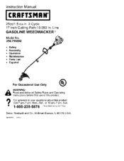 CRAFTSMAN 358.795592 Instruction Manual