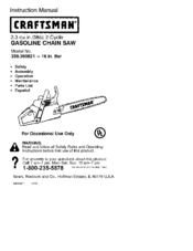 CRAFTSMAN 358.360821 Instruction Manual