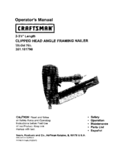 Craftsman 351.181790 Operator's Manual