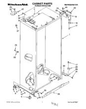 KitchenAid KSSS42DBX00 Parts List