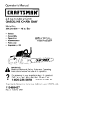 CRAFTSMAN 358.341950 Operator's Manual
