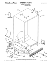 KitchenAid KSBP25INSS01 Parts List