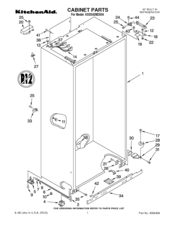 KitchenAid KSSS42MDX04 Parts List