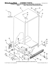 KitchenAid KSCK23FVWH00 Parts List