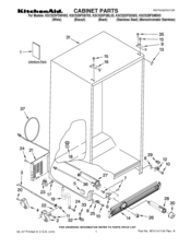 KitchenAid KSCS25FSSS03 Parts List