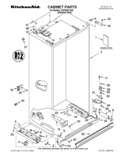 KitchenAid KSSS48FJX00 Parts List