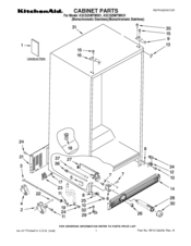 KitchenAid KSCS25MTMS01 Parts List