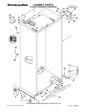 KitchenAid KSSS48QDX04 Parts List