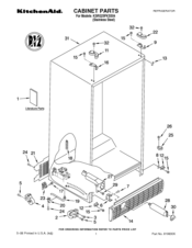 KitchenAid KSRG25FKSS04 Parts List