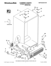 KitchenAid KSRG25FKSS15 Parts List