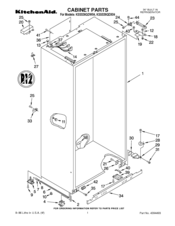 KitchenAid KSSS36QDX04 Parts List