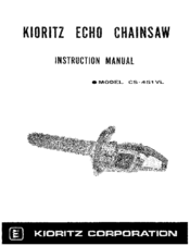 Echo CS-451VL Instruction Manual