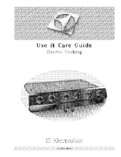 Electrolux E36EC75DSS1 Use & Care Manual