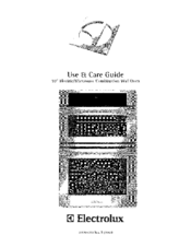 Electrolux 318205318B Use & Care Manual