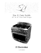 Electrolux E36DF76GPS5 Use & Care Manual