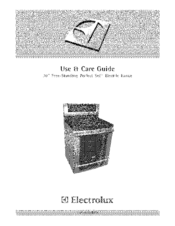 Electrolux CEI30EF5GSB Use & Care Manual