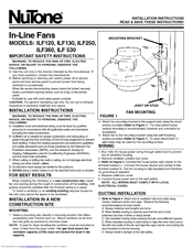 NuTone ILF 530 Installation Instructions