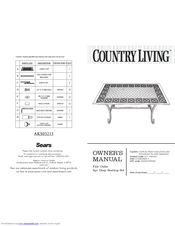 Country Living Country Living AKS02315 Owner's Manual