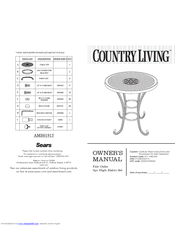 Country Living Country Living AMS01915 Owner's Manual