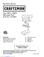 CRAFTSMAN 137.219001 Operator's Manual