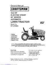 CRAFTSMAN EZ3 917.270662 Owner's Manual