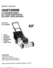 CRAFTSMAN EZ3 917.387260 Owner's Manual