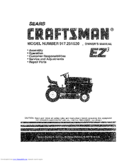 CRAFTSMAN EZ3 917.251520 Owner's Manual