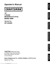CRAFTSMAN 351.224500 Operator's Manual
