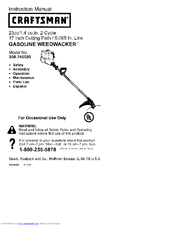 CRAFTSMAN WEEDWACKER 358.745520 Instruction Manual