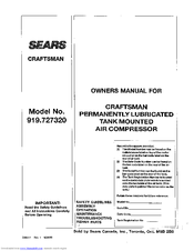 CRAFTSMAN 919.727320 Owner's Manual