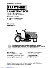 CRAFTSMAN 917.273150 Owner's Manual