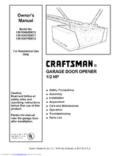 CRAFTSMAN 139.53675SRT2 Owner's Manual