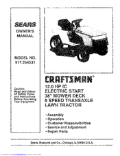 CRAFTSMAN 917.254531 Owner's Manual